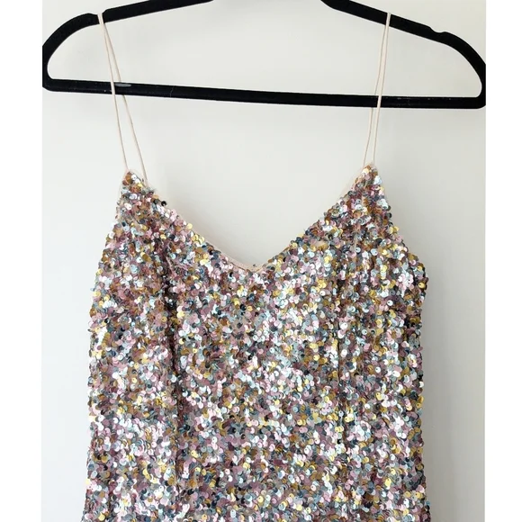 Adrianna Papell Multicolored Sequin Midi Dress - Picture 2 of 8